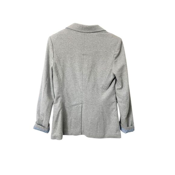 Boden Light Gray 100% Cotton Lined Single Button Long Sleeve Blazer Size 6‎ - Picture 3 of 5